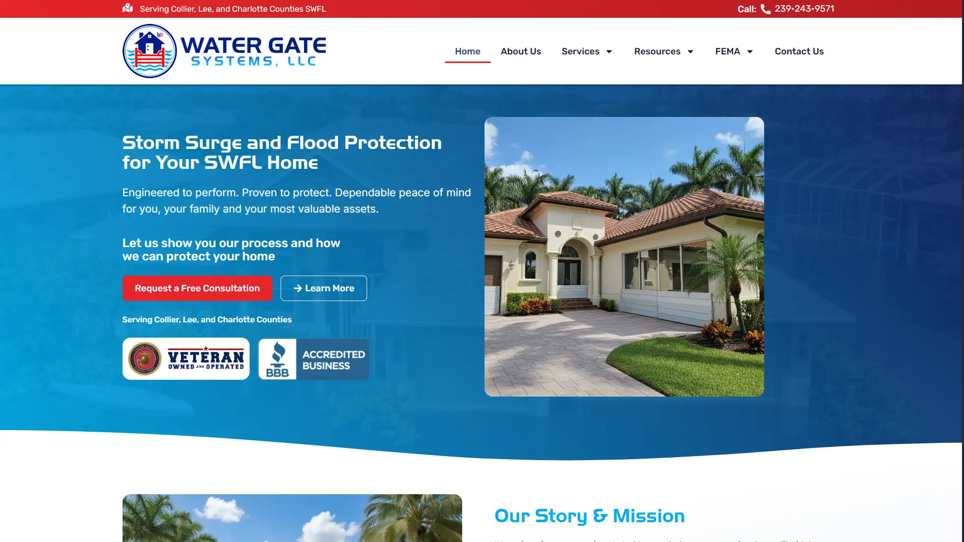 Water Gate Systems website screenshot